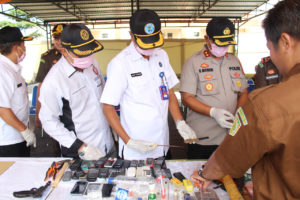 Kepala BNN Kabupaten Tabalong Hadiri Pemusnahan Barang Bukti Di Kejaksaan Negeri Tabalong