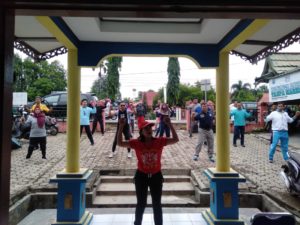 Bimbingan Jasmani Untuk Kesehatan BNNK Tabalong Laksnakan Senam Bersama
