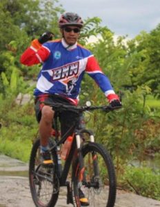 Meskipun Hujan melanda Tidak Mengurangi Semangat Gowes Kepala BNNP Dan Kepala BNNK KalSel